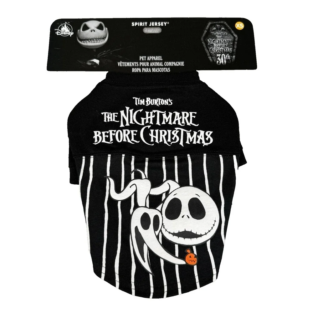 Disney Nightmare Before Christmas Spirit Jersey XS Dog Shirt Pet Costume NWT